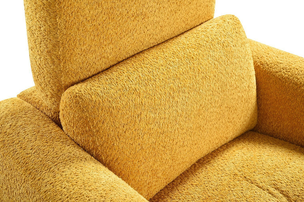 Кресло-реклайнер Lafayette желтое