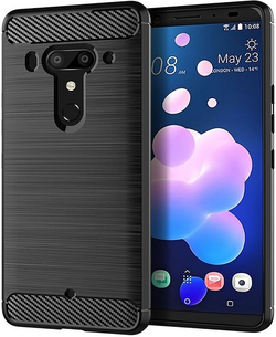 Чехол для HTC U12 Plus (Exodus 1) цвет Black (черный), серия Carbon от Caseport