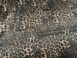 Эластичный бельевой атлас-стрейч, принт леопард, (Арт: ASP-010)