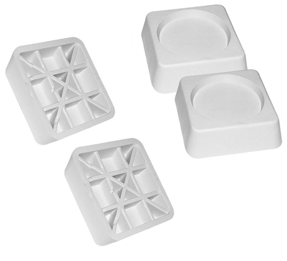 Антивибрационные белые подставки для стиральной машины и для холодильника, 4 штуки, белые, резиновые ножки под стиральную машины и под холодильника, подставки под бытовую технику