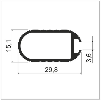 Штанга овальная TR01 5,8м латунь А21