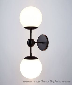 replica wall lamp  Modo  by ROLL and HILL - 2 Globes ( white )