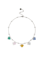 Колье "Ball soul multicolor" Silver