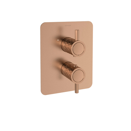 Встраиваемый термостатический смеситель для душа на 2 выхода ODISEA JOYA 598722SCUC медь
