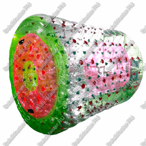 Аттракцион Водный роллер (Гидророллер) ПВХ «Розово-зеленый» 2.4*2.2*2.2 м