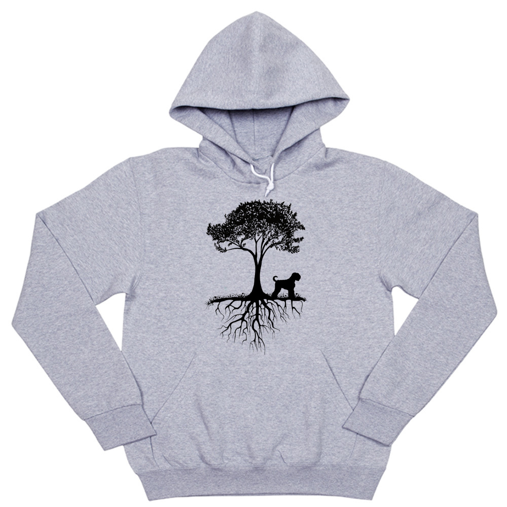 Толстовка "Черный терьер у дерева"