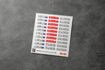 Russian special vehicle registration (government and diplomatic cars etc.)1/43 (3D decal)
