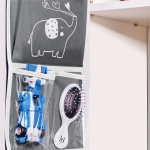 Кармашки для детского сада на резинке. Слоник