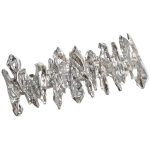 Заколка-автомат для волос «AKS - DesignPRO», зиг-заг, цвет золото и хром, 6,5*2,5см