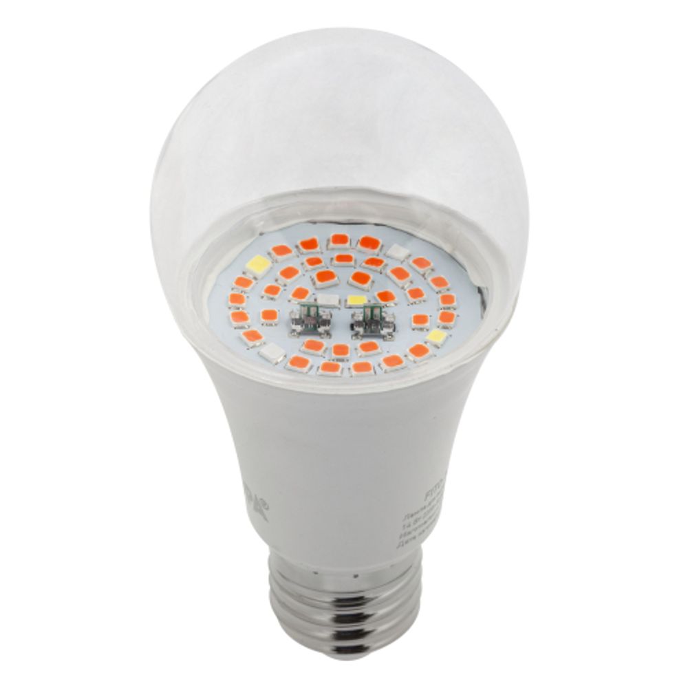 Фитолампа для растений светодиодная ЭРА FITO-12W-RB-E27 красно-синего спектра 12 Вт Е27 | Фитолампы Е27