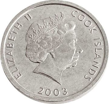 1 цент 2003 Острова Кука «Бордер-колли»