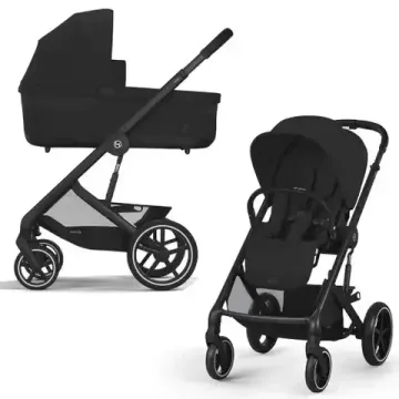 Коляска 2 в 1 Cybex Balios S Lux 2025 (Moon black/Black)