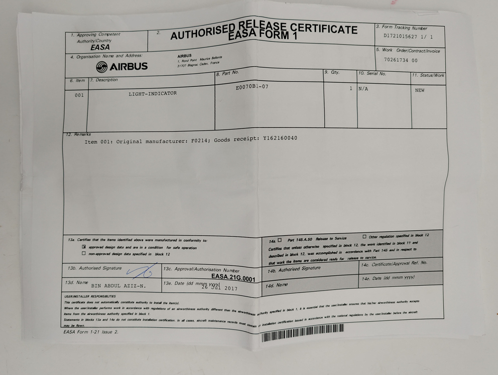 Световой индикатор E0070B1-07