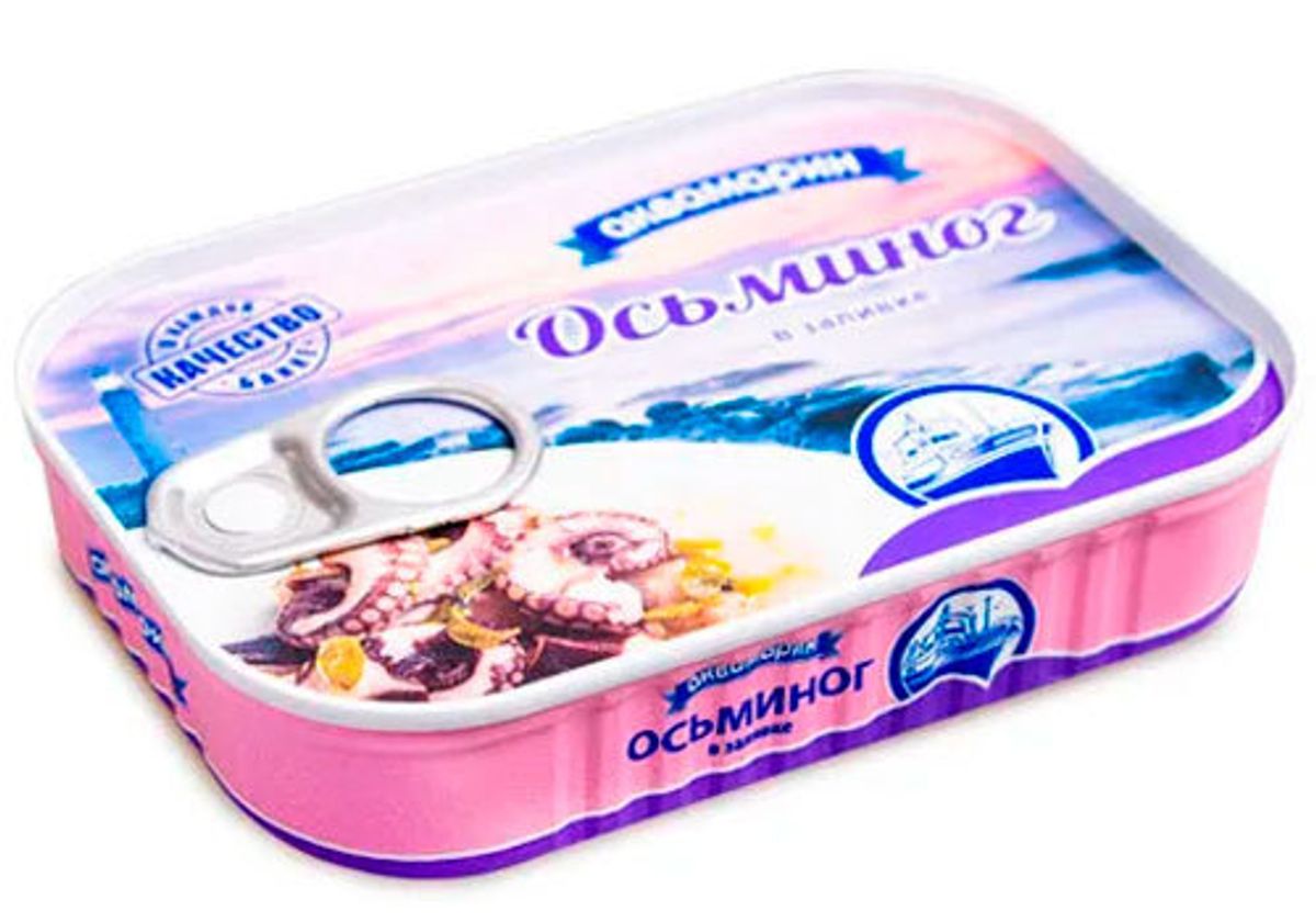 Осьминог кусочками в заливке, 105г