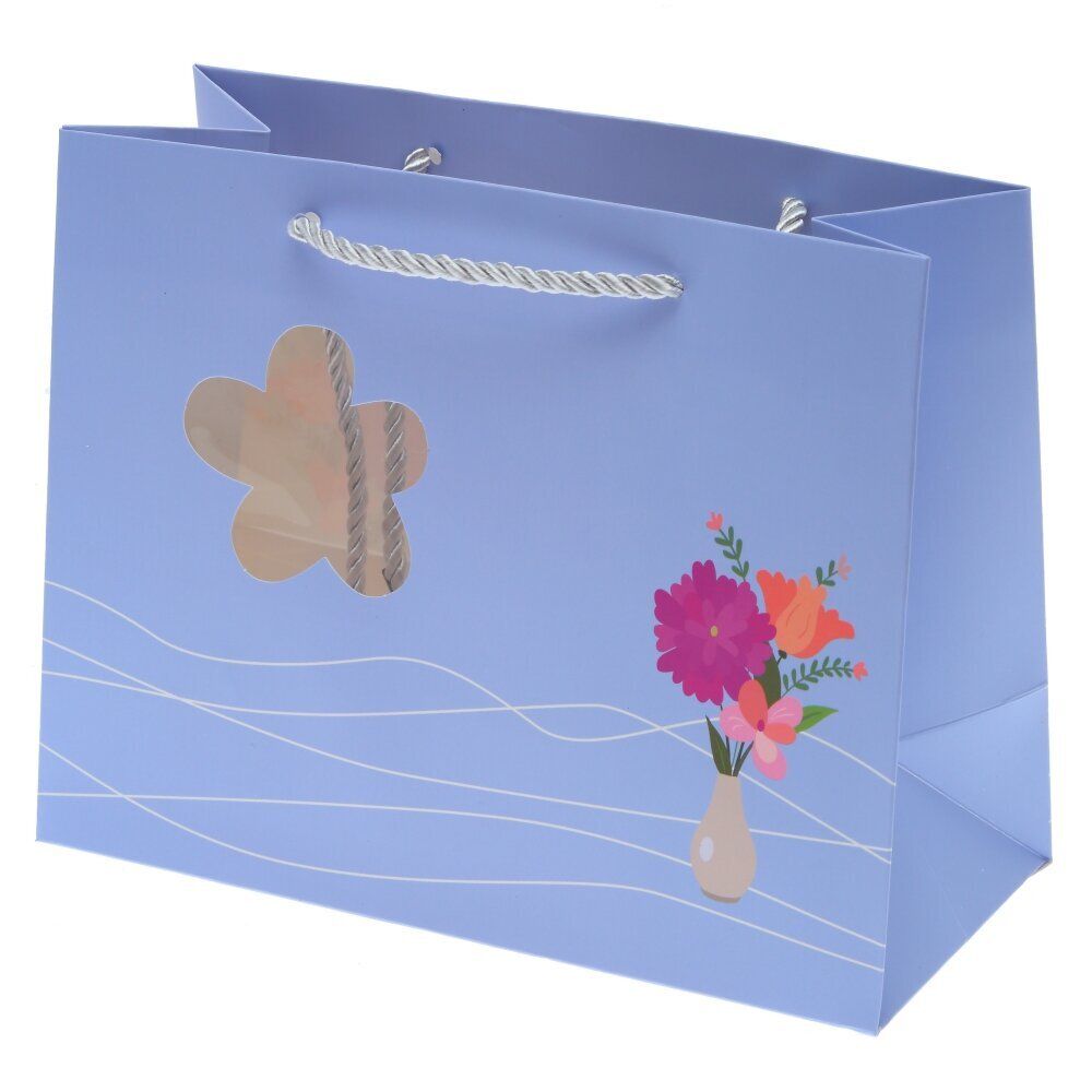 GAEM Пакет подарочный (бумага 210г/м2, блок 12шт), L22,5 W10 H17,5 см, 4в.