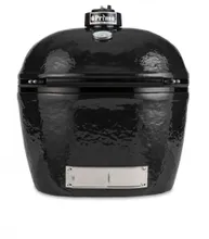 Керамический угольный гриль Primo Oval XL 400, 64 см, на столе из лиственницы