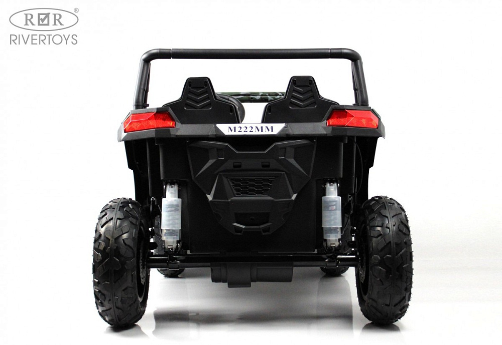 Детский электромобиль RiverToys M222MM зеленый камуфляж