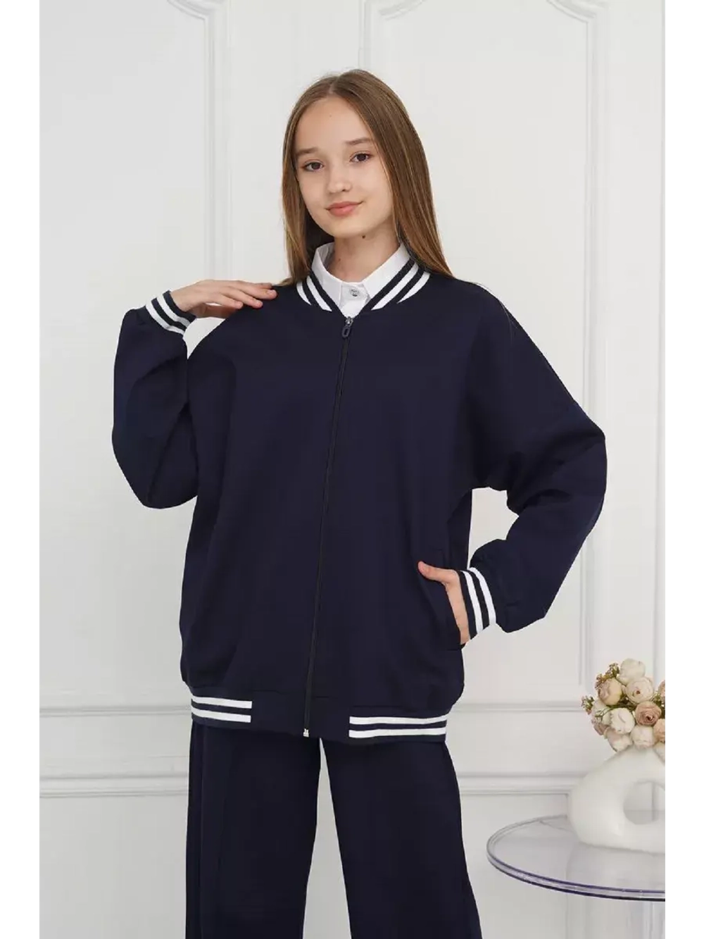 Бомбер школьный универсальный