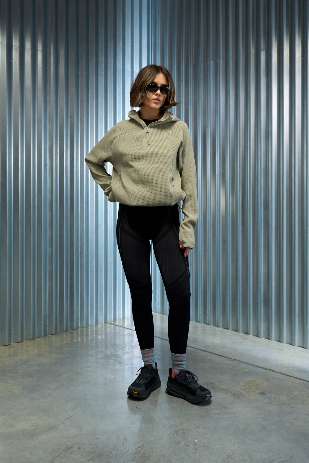 Худи Nothomme Blue Monte Hollow-Out Waffle Hoodie "Velvet Yellow"