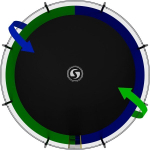 Батут SWOLLEN Prime Black 14 FT