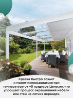 Краска для мебели, дерева и пластика матовая без запаха Гумвнутрянка 1 литр Озон