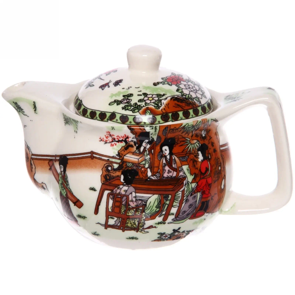 Чайник заварочный керамический 350мл с ситом «Девушки в саду»
