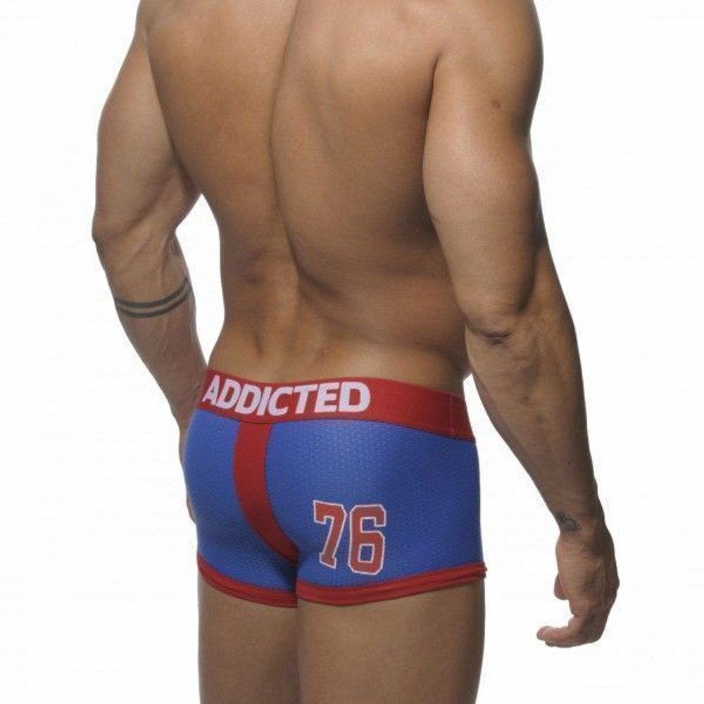 Мужские трусы хипсы синие в сетку  Addicted mesh BLUE HIPS 76