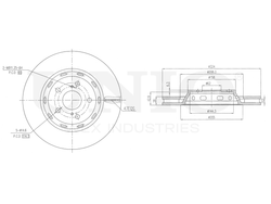 Диск тормозной передний UNIO BRD-20422