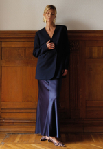 Жакет двубортный без воротника