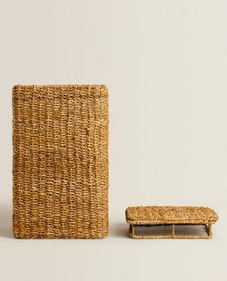 Zara Home Корзина из хлопка, цвет бежевый, 55 см