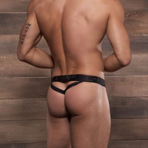 Мужские трусы стринги черные C-IN2 Noir Y-String CIN031