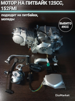 Двигатель на питбайк TTR 125 (152FMI) Серебристый Нижний стартер