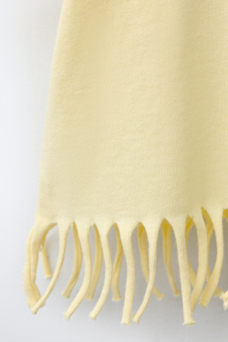 ZARA ФУТБОЛКА С ЦВЕТКОМ И ПАЙЕТКАМИ, СВЕТЛО-ЖЕЛТЫЙ