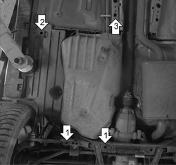 Защита топливного бака (2 мм, сталь) для Ford Kuga 2013-2019 Motodor.00756