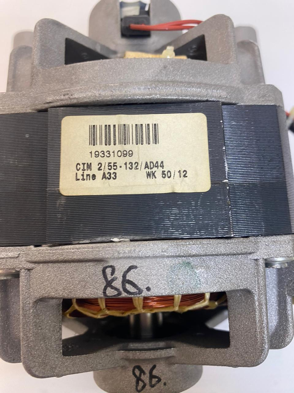 86 Двигатель для стиральной машины Ariston 160027282.00 б/у - 5 контактов