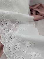 Кружево белое шитье хлопок 190 мм