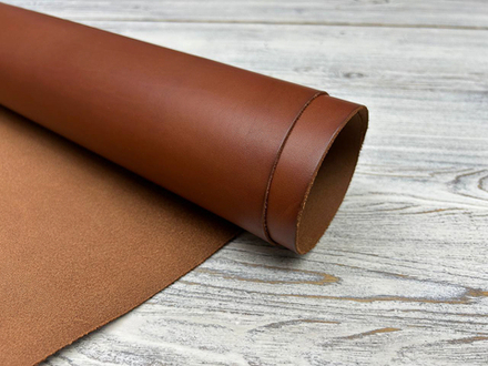 Этруско цв. Коньячный / Etrusco Cognac, толщ. 1,5-1,7 мм, натуральная кожа