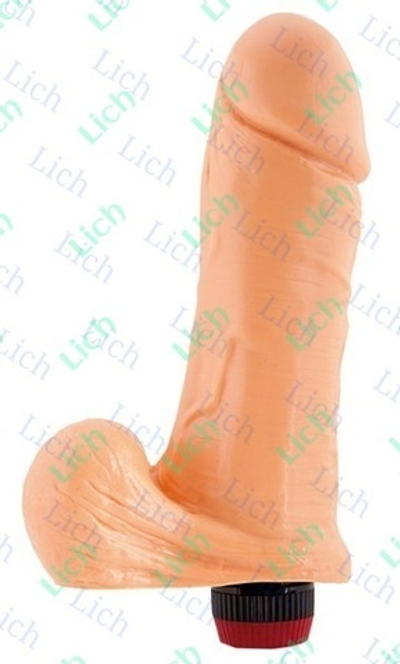 Классический телесный вибратор, 20,3 см