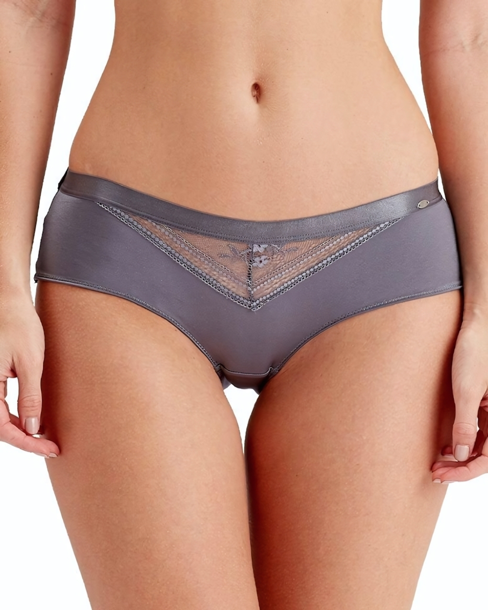 Трусики-шортики Botanical Lace (Размер: M) (Цвет: изумрудный)