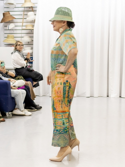 Платье-рубашка по мотивам картины Поля Синьяка "Порт Сен-Тропе»