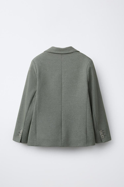 ZARA КОСТЮМНЫЙ БЛЕЙЗЕР, МЯГКИЙ ЗЕЛЕНЫЙ