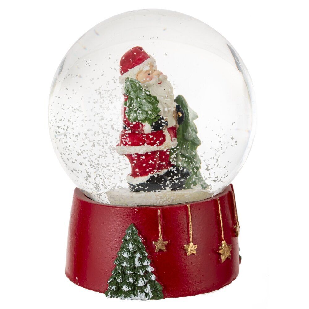 GAEM Фигурка декоративная "Дед Мороз/Снеговик/Медвежонок" в стекл шаре, L9 W8 H10 см, 3в.