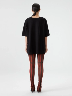 Леггинсы с разрезами из сетки с принтом OLA OLA