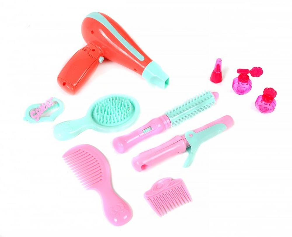 106418/Набор "Модница"Girl's club" на бат. в наборе: туалетный столик с зеркалом, стульчик, функц. ф