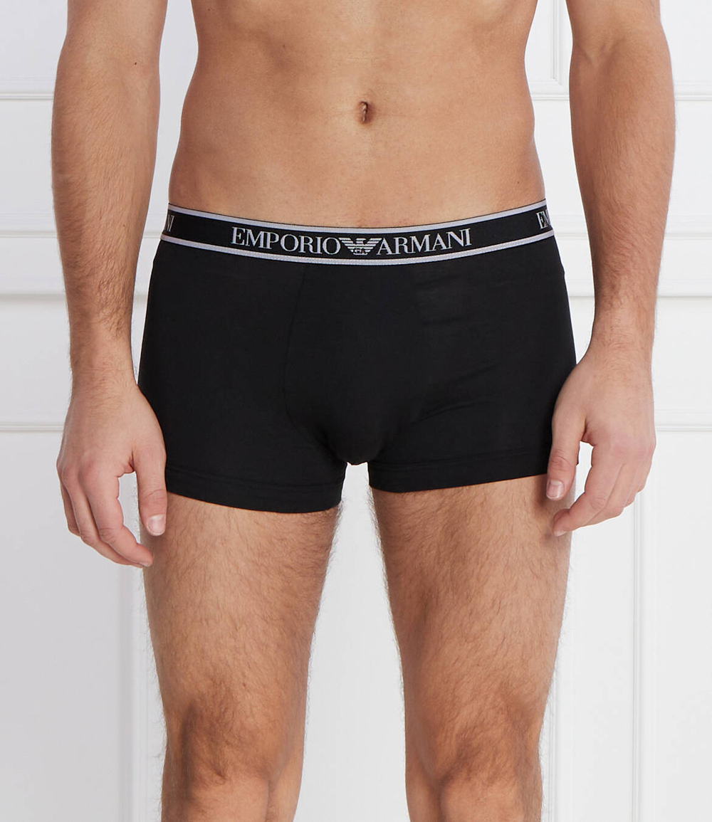 Трусики-боксеры 3шт. Emporio Armani - черный(112130 4R717)