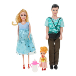 Набор Кукла Модельная с семьей, YY1117