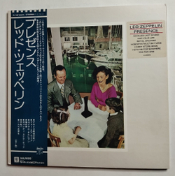 Винтажная виниловая пластинка LP Led Zeppelin Presence (Japan 1976) (Obi)
