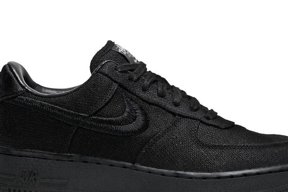 Кроссовки Stussy X Nike Air Force 1 Low "Triple Black"