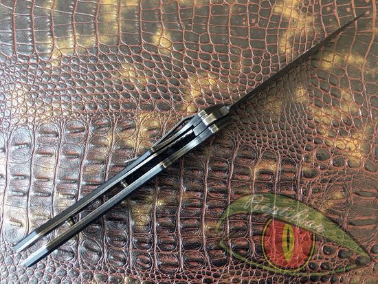 Складной нож STEELCLAW ЗМЕЯ черный c клинком из стали D2, рукоять G10