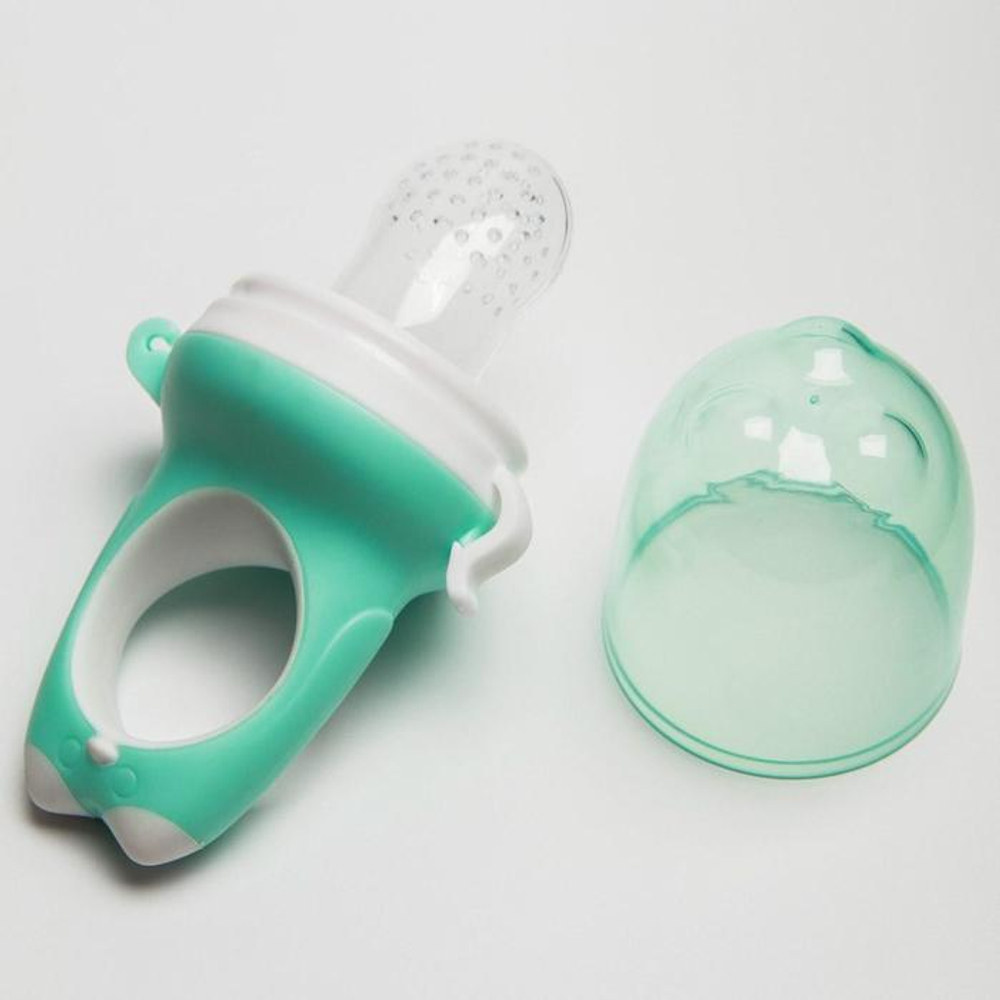 5231419 Ниблер с силиконовой сеточкой "Дино", цвет МИКС